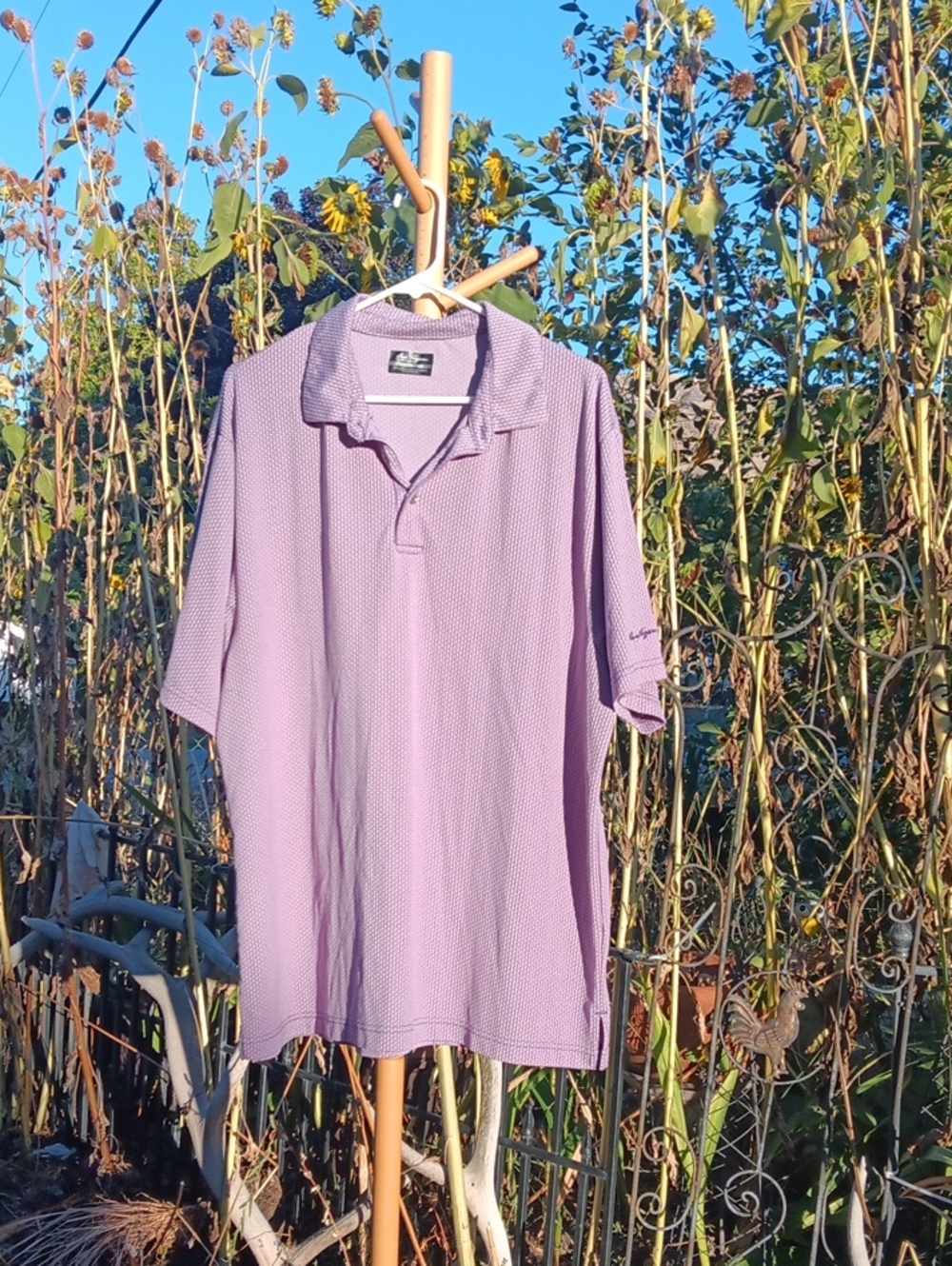Hogan Lavender Men's Polo Shirt - Short Sleeve